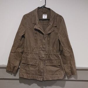 Old Navy Utility Jacket in Olive Green-Size Medium Tall (M/M/M Tall/Grand/Alta)